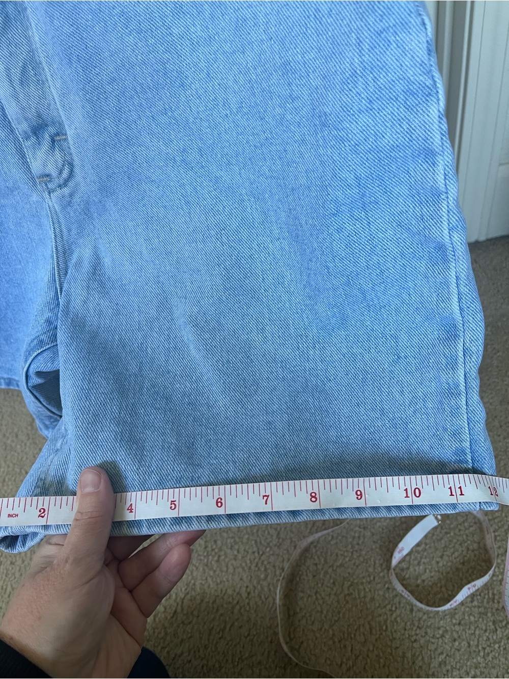 Lee Light Blue Denim Jean shorts - Picture 15 of 16